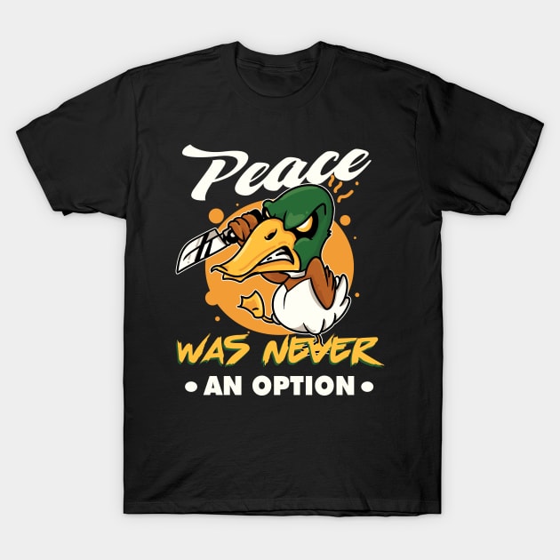 Peace was never an option Goose Meme T-Shirt by MzumO